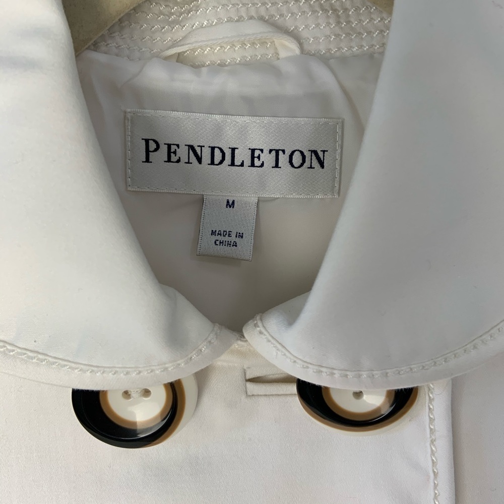 Pendleton White Cotton Lined Jacket Size M - image 5